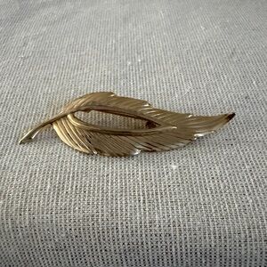 Gold Leaf Brooch